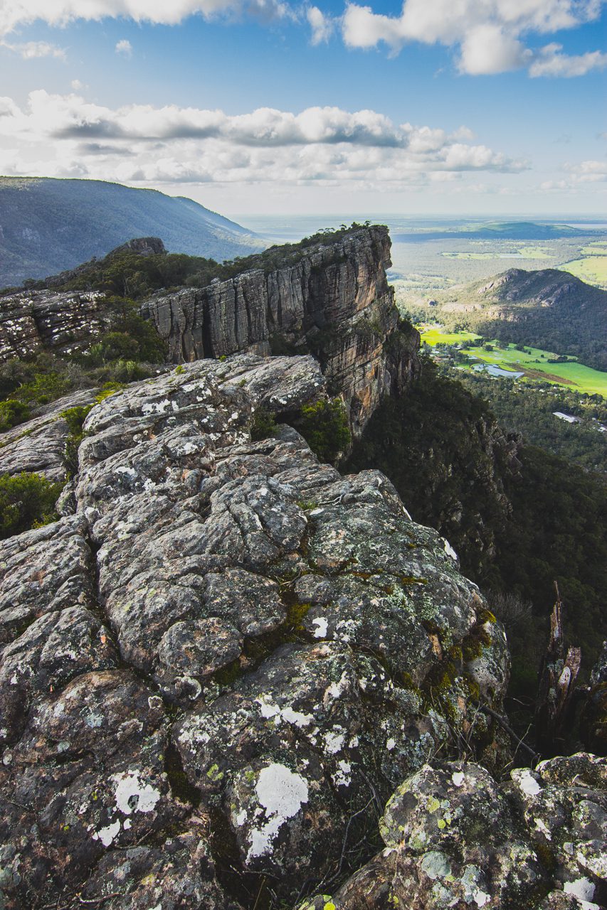 Grampians, Australia || Steep pocketed sandstone in a rugged national park || https://www.thecrag.com/en/climbing/australia/grampians