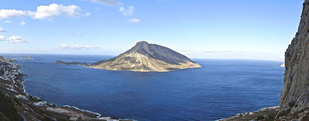 Kalymnos, Greece || Sea cliffs of endless limestone above island villages || https://www.thecrag.com/en/climbing/greece/kalymnos